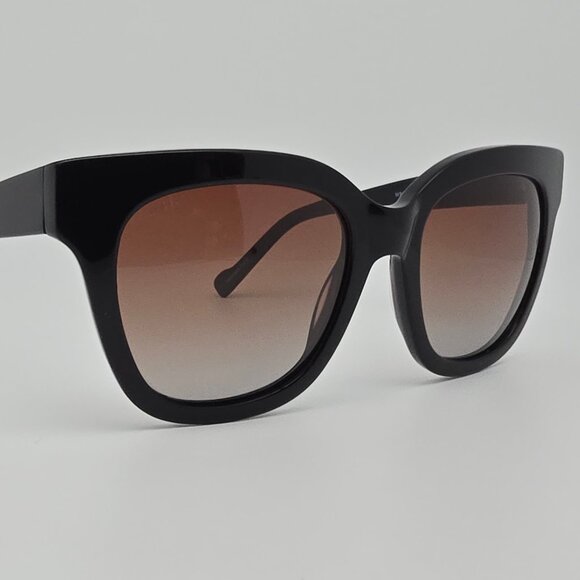 William Rast WR003P 01F Black Frame Polarized Brown Gradient Lens Sunglasses main image 11